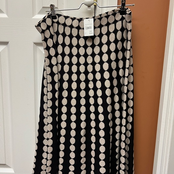 C Est. 1946 Dresses & Skirts - C EST. Elegant Black and Cream Polka Dot Maxi Skirt